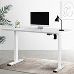 Artiss Standing Desk Motorised Sit Stand Desks White 140CM HASD-114G-WHDF-WHDB-140