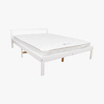 Double Wooden Bed Frame Home Furniture White V63-843151