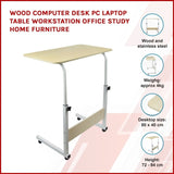 Wood Computer Desk PC Laptop Table Workstation Office Study Home Furniture 836281