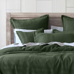 Bianca Sussex Forest Green Cotton Waffle Quilt Cover Set King V442-BCA-QUILTCS-SUSSEX-FORESTGREEN-KI