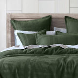 Bianca Sussex Forest Green Cotton Waffle Quilt Cover Set King V442-BCA-QUILTCS-SUSSEX-FORESTGREEN-KI