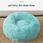 Pet Dog Bedding Warm Plush Round Comfortable Nest Comfy Sleeping kennel Green Large 90cm V360-PTDB0000-VG-L