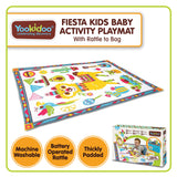 Yookidoo Fiesta Kids Baby Activity Playmat to Bag with Musical Rattle 40167