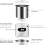 YES4PETS Electric Automatic Pet Dog Cat Rabbit Feeder Stainless Steel 3L Dispenser V278-PF124-3L-SS--FOOD-FEEDER