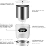 YES4PETS Electric Automatic Pet Dog Cat Rabbit Feeder Stainless Steel 4.5L Dispenser V278-PF123-4L5-SS-FOOD-FEEDER