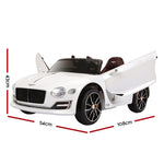 Kids Electric Ride On Car Bentley Licensed EXP12 Toy Cars Remote 12V White RCAR-EXP12-WH