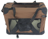 YES4PETS XL Portable Foldable Pet Dog Puppy Cat Soft Dog Cat Crate-Brown V278-SC-XL_BROWN