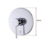 Shower Bath Mixer Tap Bathroom WATERMARK Approved - Chrome V63-827901