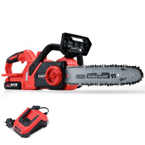 Baumr-AG 20V 10 Inch Electric Cordless Chainsaw 2Ah Lithium Battery Lightweight Wood Garden Cutter V219-CHNSAWBMRASW3