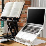 Adjustable Laptop Stand Foldable Tablet Book PC Holder Desk WHITE V274-OF-GB-PELSTD-WH