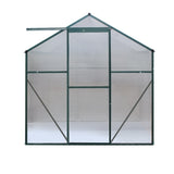 Greenfingers Greenhouse 1.9x1.9x1.83M Aluminium Polycarbonate Green House Garden Shed GH-ALU-190X190-GN-AB