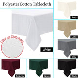 Polyester Cotton Tablecloth Green 180 x 360 cm V442-GNA-TABLEC-POLYCOTTON360-GREEN-RE