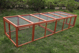 YES4PETS 290 cm XL Chicken Coop Run Guinea Pig Cage Villa Extension Rabbit Hutch Cat Kitten House V278-CAGE32RUN-DOUBLE