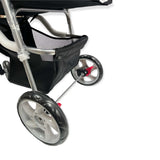 Pet Stroller Pram - Dog or Cat Black 3 Wheeled Folding Travel Buggy Pushchair V238-SUPDZ-39888738222160