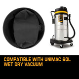 UNIMAC 60L Wet & Dry Vacuum Cleaner- 5x Paper Filter bags Dust Replacement V219-PARWDV60LUMCADJE