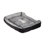 i.Pet Pet Bed Dog Cat Calming Soft Sleeping Comfy Plush Mat Cave Washable Black PET-BED-L80-BK