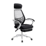 Artiss Mesh Office Chair Recliner Black White OCHAIR-H-996-WH-BK