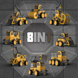 DanBaoLe Programming Magnetic Truck DIY Assembly Remote Control Eneineering Vehicle Christmas Gift V255-TRUCK_U501