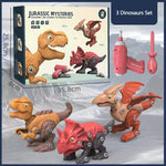Disassemble Blocks Jurassic Dinosaurs Building Blocks Toys Battery Drill Tyrannosaurus Rex Wyvern V255-DINOSET-3