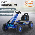 Kahuna G95 Kids Ride On Pedal Go Kart - Blue CAR-PB-9588A-BU