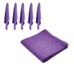 Rans Set of 6 Cotton Waffle Tea Towels 50x70 cm - Lilac V442-RAN-TEAT-LONDONWAFFLE-LILAC-RE