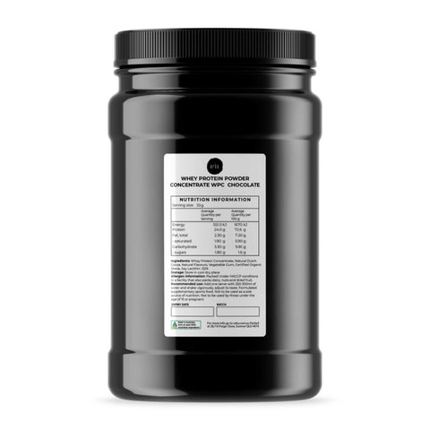 1Kg Whey Protein Powder Concentrate - Chocolate Shake WPC Supplement Jar V238-SUPDZ-40359486783568