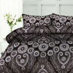 Big Sleep Batik Black Quilt Cover Set Double V442-HIN-QUILTCS-BATIK-BLACK-DS