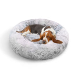 Pawfriends Dog Cat Pet Calming Bed Washable ZIPPER Cover Warm Soft Plush Round Sleeping 100 V360-PTDB0013-GG-L