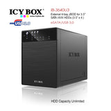 ICY BOX IB-3640SU3 External 4-bay JBOD system for 3.5 Inch SATA HDDs V28-HDDICY3640SU3