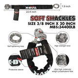 X-BULL Recovery Kit Kinetic Recovery Rope With Hitch Receiver 5T Recovery Receiver V211-AU-XBRK012XBRK013