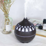 Essential Oil Aroma Diffuser - 180ml USB LED Dark Wood Mist Humidifier V238-SUPDZ-39913578004560