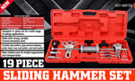 Slide Hammer Tool Kit Dent Puller Wrench Adapter Axle Bearing Hub Auto Repair V465-669150-AU-2