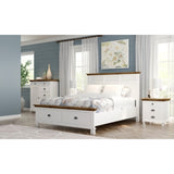 Virginia Bedside Nightstand 3 Drawers Storage Cabinet Shelf Side Table - White V315-VOB-LYNB-13