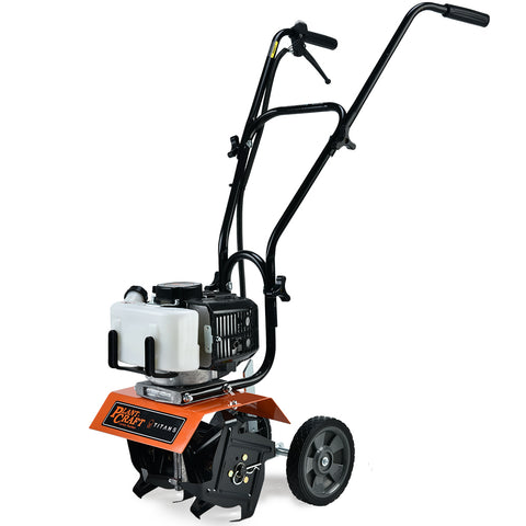 PLANTCRAFT Titan 5 10in. 43cc 2-Stroke Petrol Handheld Cultivator Tiller V219-TLRPTLPLTBH47