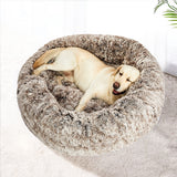 PaWz Pet Bed Cat Dog Donut Nest Calming XL Brown X-Large PT1035-XL-BR