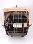 YES4PETS Brown Large Dog Puppy Cat Crate Pet Carrier Cage With Tray, Bowl & Wheel V278-AA3_BROWN-BOWL-TRAY-WHEEL