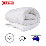 500GSM Australian Wool Quilt Cot Size V442-ABR-QUILT-500GSMAUSTRALIANWOOL-WHITE-CT