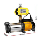 Giantz 2000W High Pressure Garden Water Pump PUMP-ST4-20-OG-YEL