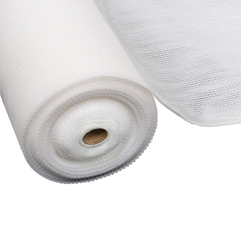 Instahut 50% Shade Cloth 1.83x30m Shadecloth Wide Heavy Duty White SH-CL-183X300-100-R-WH