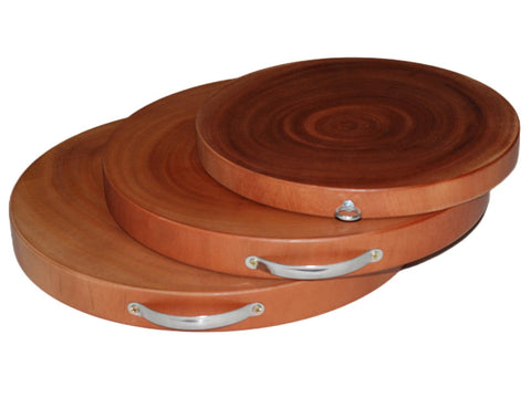 YES4HOMES 3 Natural Hardwood Hygienic Kitchen Cutting Wooden Chopping Board Round V278-UI-5527-5534-5541-R-BOARD