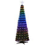 Jingle Jollys Christmas Tree 1.8M 298 LED Xmas Multi Colour Lights Optic Fibre XM-TR-LED-POP-7F-RB