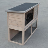 YES4PETS Double Storey Rabbit Hutch Guinea Pig Cage , Ferret cage W Pull Out Tray V278-RH464