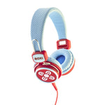 MOKI Kid Safe Volume Limited Blue & Red Headphones V177-HPKSBR