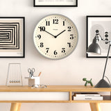 Newgate Number Two Wall Clock Matte Posh Grey V398-NGNUMTWO240PGY