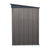 Giantz Garden Shed 1.95x1.31M Sheds Outdoor Storage Steel Workshop House Tool Double Door SHED-FLAT-4X6-BR-ABC
