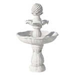 Gardeon Solar Water Feature 3-Tier Fountain with Pump Kit Bird Bath 93CM Ivory FOUNT-3LVL-IVORY