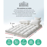 Giselle Bedding Mattress Topper Pillowtop Protector Pad King TOPPER-PT-K