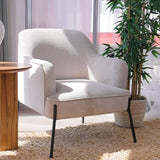 Leah Fabric Armchair Occasional Accent Arm Chair Silver V315-VOL-SEVE-01