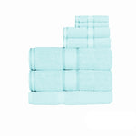 Kingtex 550gsm Cotton 7 Pce Bath Sheet Set Soft Aqua V442-KIT-TOWEL-7PSHEET-SOFTAQUA