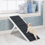PaWz Adjustable Dog Ramp Height Stair White PT1142-WH